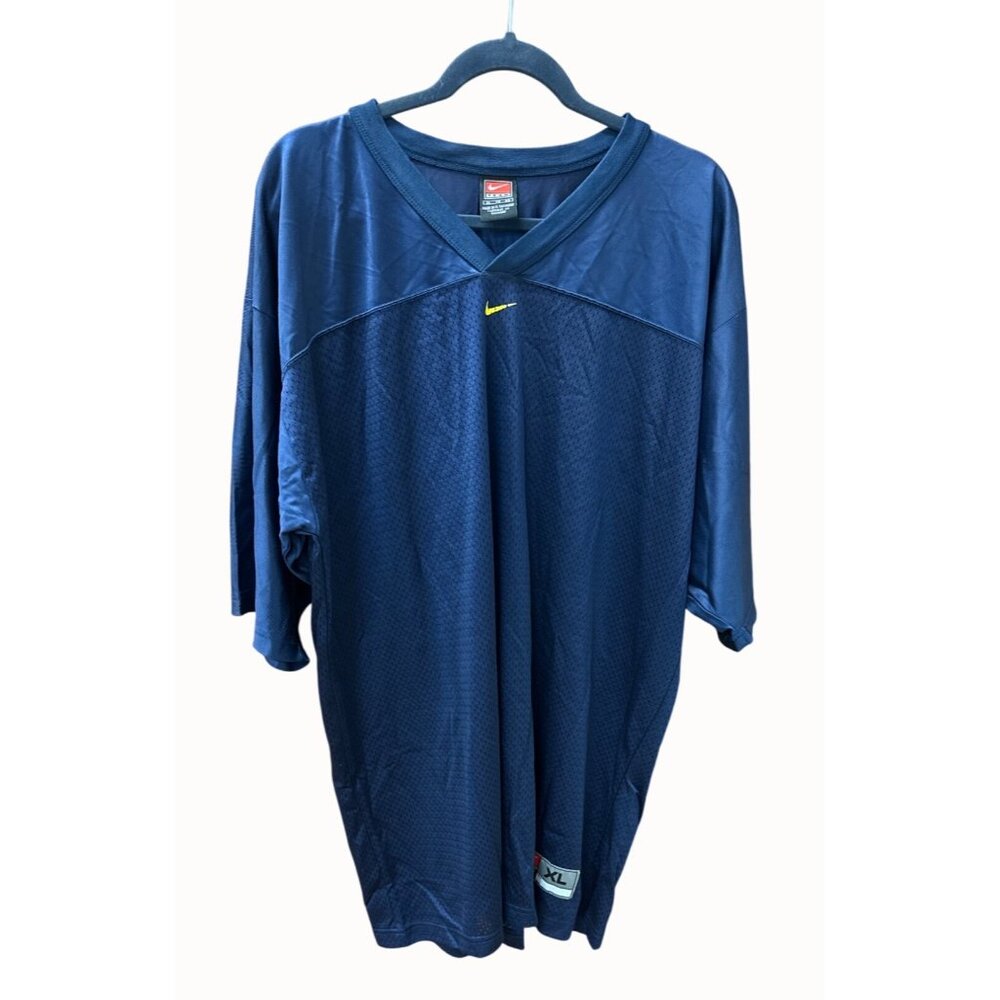 Vintage Nike Team XL Mesh Athletic Jersey Blue